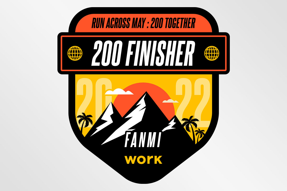 WORK :: Run Across May Finisher Badge